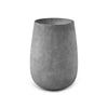Mondo High Tall Planter – Concrete Stone Finish – Fiberglass Indoor/Outdoor and Weather-Resistant Round Planter (21.6" D x 35.4" H Exterior, 20.3" D x 35.4" H Interior) - Concrete Stone,21.6 in diam. x 35.6 in