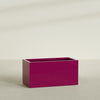Granada Extra Large Long Rectangle Fiberglass Planter - 48 in x 24 in x 24 in - Gloss Eggplant - Gloss Eggplant,48 in x 24 in x 24 in