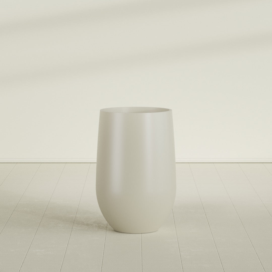 Westfield - 20in diam. x 30in - Satin Beige - Satin Beige,20 in diam. x 30 in H