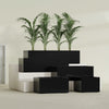 Torino Extra Large Wide Rectangle Fiberglass Planter - 60 in x 24 in x 18 in - Gloss Black - Gloss Black,60 in x 24 in x 18 in
