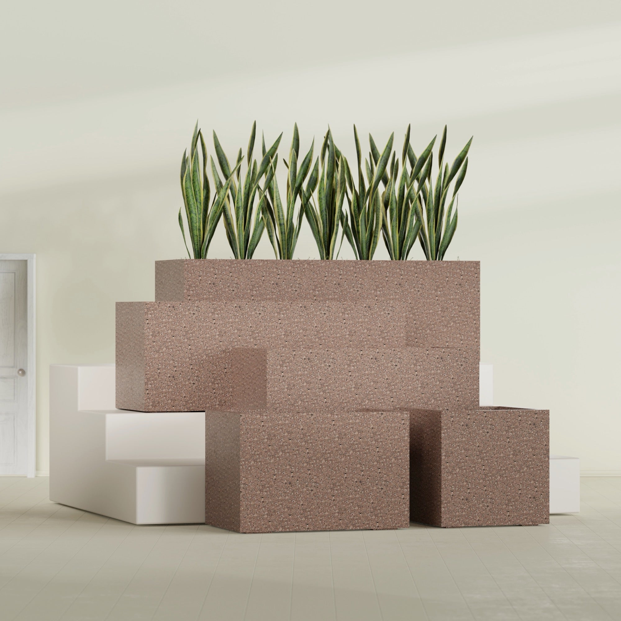 24"-Wide Rectangle - 36in x 24in x 24in - StoneLight - Sunstone - StoneLight - Sunstone,36 in x 24 in x 24 in