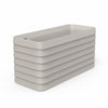 Slat Rectangle with TruDrop™ Self-Watering - 46.6in x 19in x 22.8in - Parchment - Parchment,46.6in x 19in x 22.8in
