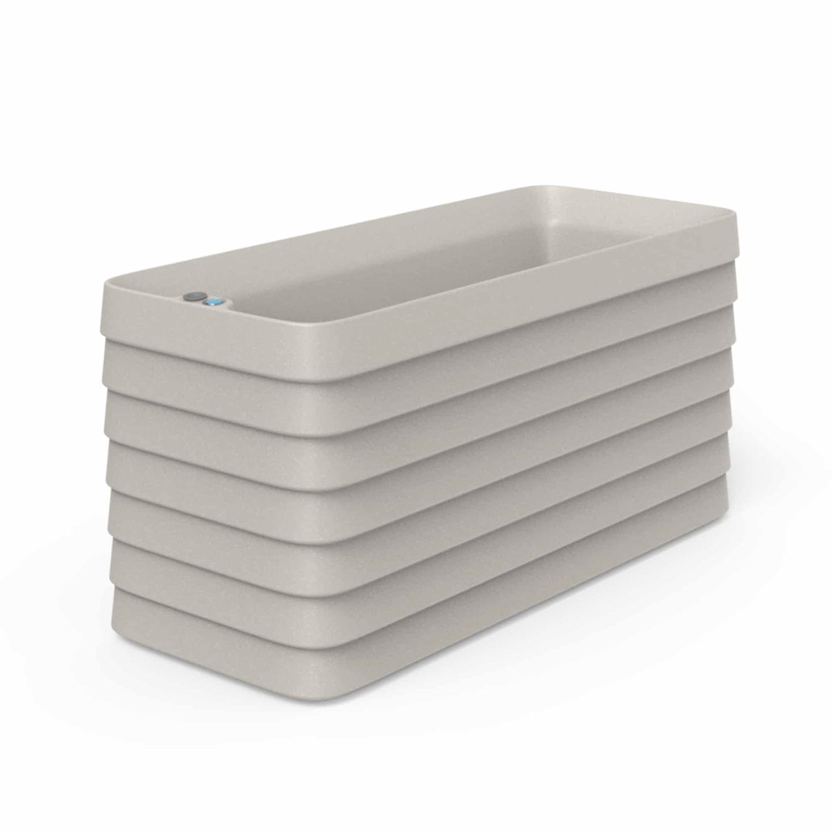 Slat Rectangle with TruDrop™ Self-Watering - 46.6in x 19in x 22.8in - Parchment - Parchment,46.6in x 19in x 22.8in