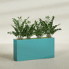 Milano Extra Large Narrow Rectangle Fiberglass Planter - 48 in x 10 in x 24 in - Satin Sea Foam - Satin Sea Foam,48 in x 10 in x 24 in