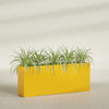 Hollywood Extra Large Narrow Rectangle Fiberglass Planter - 60 in x 12 in x 24 in - Gloss Saffron - Gloss Saffron,60 in x 12 in x 24 in