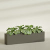 Miami Extra Large Narrow Rectangle Fiberglass Planter - 72 in x 12 in x 18 in - Matte Bronze - Matte Bronze,72 in x 12 in x 18 in