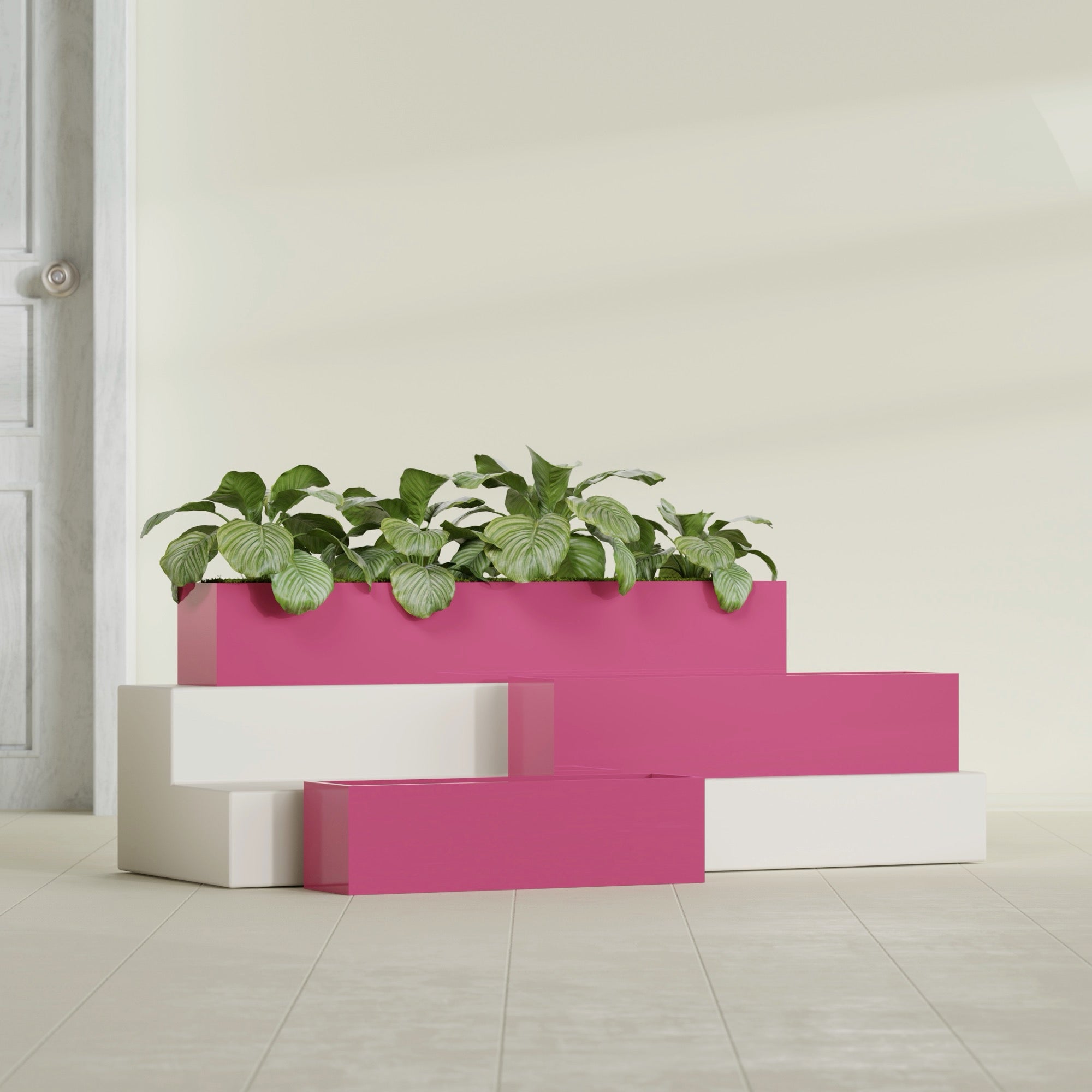Monaco Rectangle - 32in x 7in x 7 - Gloss Pink Violet - Gloss Pink Violet,32 in x 7 in x 7 in