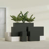 Potsdam Extra Large Long Rectangle Fiberglass Planter - 72 in x 16 in x 32 in - Matte Charcoal - Matte Charcoal,72 in x 16 in x 32 in