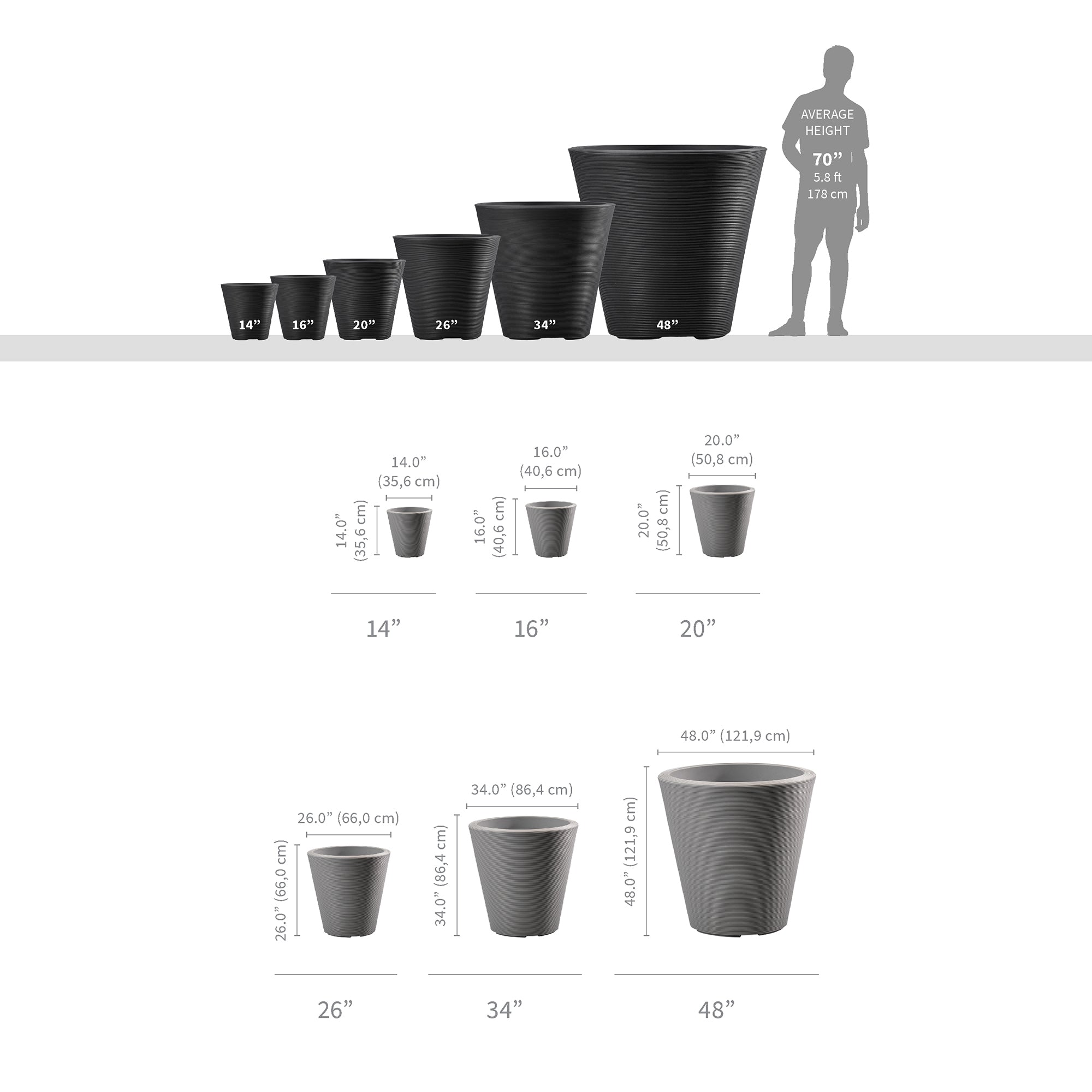 Madison - 14in diam. x 14in