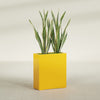 Perth Large Tall Rectangle Fiberglass Planter - 36 in x 16 in x 42 in - Gloss Saffron - Gloss Saffron,36 in x 16 in x 42 in