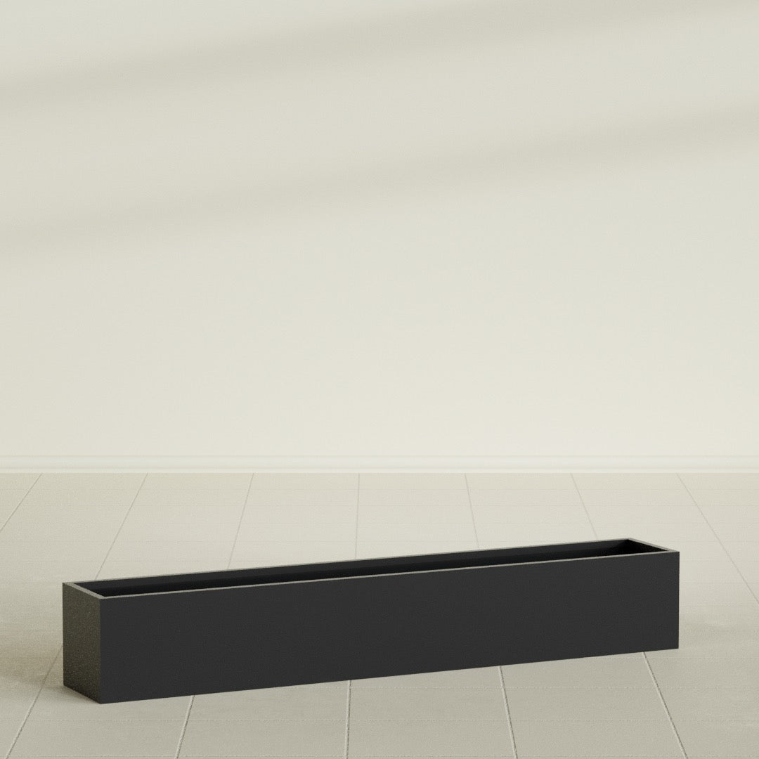 Monaco Rectangle - 44in x 7in x 7 - Matte Black - Matte Black,44 in x 7 in x 7 in