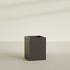 Brisbane Large Rectangle Fiberglass Planter - 24 in x 24 in x 32 in - Matte Brown - Matte Brown,24 in x 24 in x 32 in