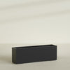 Tolga Extra Large Long Rectangle Fiberglass Planter - 72 in x 16 in x 24 in - Matte Black - Matte Black,72 in x 16 in x 24 in