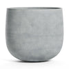 COSAPOTS Mondo Round Fiberglass Planter – Lightweight Indoor/Outdoor Plant Pot, Frost & Weather Resistant, Handmade Modern Decorative Planter – 10.8" X 10.8" X 9.6" – Concrete Stone - Concrete Stone,10.8 in diam. x 9.6 in