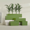 Torino Extra Large Wide Rectangle Fiberglass Planter - 72 in x 24 in x 18 in - Satin Green - Satin Green,72 in x 24 in x 18 in