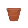 Medium Cylinder Plastic Planter - 24.5 in x 24.5 in x 19 in - Terracotta - Terracotta,24.5 in x 24.5 in x 19 in - Terracotta,24.5 in x 24.5 in x 19 in