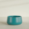 Short Hayden Medium Round Fiberglass Planter - 20 in x 20 in x 10 in - Satin Sea Foam - Satin Sea Foam,20 in x 20 in x 10 in