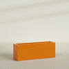 Miami Extra Large Narrow Rectangle Fiberglass Planter - 48 in x 12 in x 18 in - Gloss Tangerine - Gloss Tangerine,48 in x 12 in x 18 in
