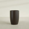 Lisbon Large Round Fiberglass Planter - 24 in x 24 in x 36 in - Matte Brown - Matte Brown,24 in x 24 in x 36 in