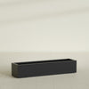 Cuba Extra Large Long Rectangle Fiberglass Planter - 60 in x 14 in x 12 in - Matte Black - Matte Black,60 in x 14 in x 12 in