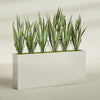 Delray Extra Large Long Rectangle Fiberglass Planter - 72 in x 12 in x 32 in - Satin Beige - Satin Beige,72 in x 12 in x 32 in