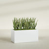 Granada Extra Large Long Rectangle Fiberglass Planter - 48 in x 24 in x 24 in - Matte White - Matte White,48 in x 24 in x 24 in
