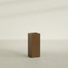 Perth Large Tall Rectangle Fiberglass Planter - 16 in x 16 in x 42 in - Metallic Bronze - Metallic Bronze,16 in x 16 in x 42 in
