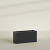 Miami Large Narrow Rectangle Fiberglass Planter - 36 in x 12 in x 18 in - Matte Black - Matte Black,36 in x 12 in x 18 in
