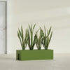 Tiergarden Large Long Over The Railing Rectangle Fiberglass Planter - 36 in x 12 in x 10 in - Satin Green - Satin Green,36 in x 12 in x 10 in