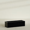 Reade Small Tabletop Rectangle Fiberglass Planter - 18 in x 6.5 in x 5 in - Gloss Black - Gloss Black,18.5 in x 6.5 in x 5 in