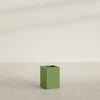 Tolga Medium Rectangle Fiberglass Planter - 16 in x 16 in x 24 in - Satin Green - Satin Green,16 in x 16 in x 24 in