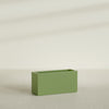 Hollywood Large Narrow Rectangle Fiberglass Planter - 36 in x 12 in x 24 in - Satin Green - Satin Green,36 in x 12 in x 24 in