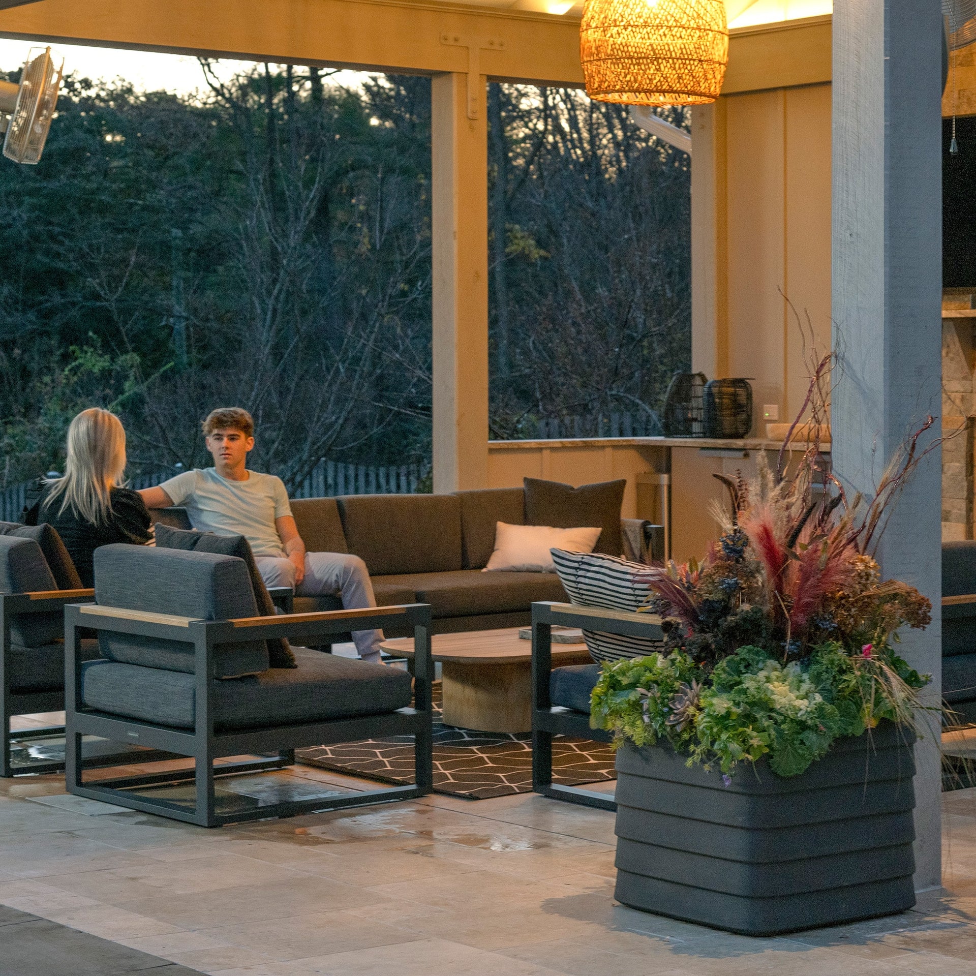 Slat Square with TruDrop™ Self-Watering - 22in x 22in x 19.6 in