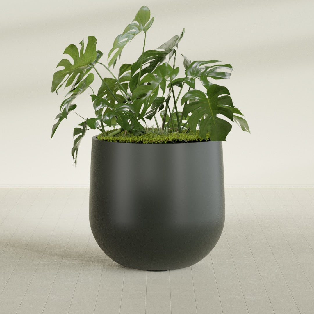 Westfield - 15in diam. x 14in - Matte Charcoal - Matte Charcoal,38 in diam. x 36 in H