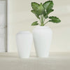 Bara Jar Large Round Fiberglass Planter - 20 in x 20 in x 31 in - Gloss White - Gloss White,20 in x 20 in x 32 in
