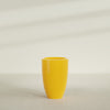 Brannan Large Round Fiberglass Planter - 24 in x 24 in x 35 in - Gloss Saffron - Gloss Saffron,24 in x 24 in x 35 in