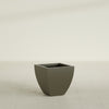 Lima Small Tapered Square Fiberglass Planter - 16 in x 16 in x 16 in - Matte Bronze - Matte Bronze,16 in x 16 in x 16 in