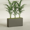 Potsdam Extra Large Long Rectangle Fiberglass Planter - 60 in x 16 in x 32 in - Matte Bronze - Matte Bronze,60 in x 16 in x 32 in