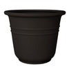 Curbside Bell Tower Round Plastic Planter - 35 in x 35 in x 25.3 in - Black - Black,35 in x 35 in x 25.3 in