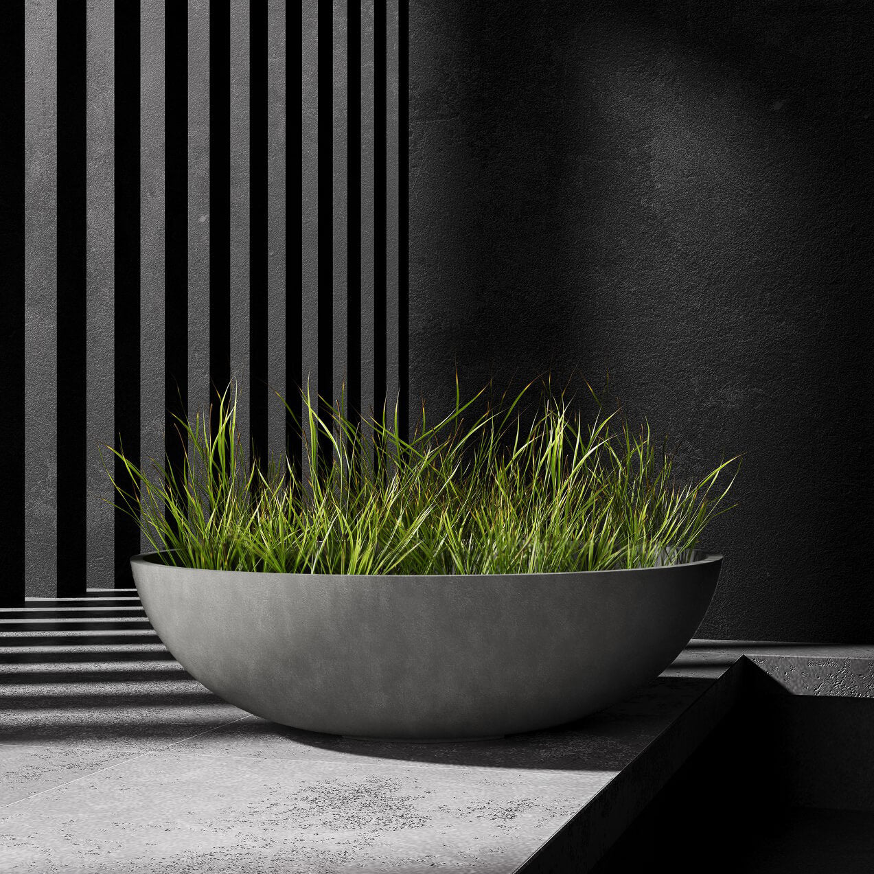 Cavo - 19.6in x 19.6in x 7.8 - Grey Stone - Grey Stone,19.7 in diam. x 8.5 in