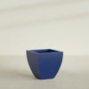 Lima Medium Tapered Square Fiberglass Planter - 24 in x 24 in x 24 in - Matte Cobalt Blue - Matte Cobalt Blue,24 in x 24 in x 24 in