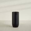 Saint Tropez Extra Large Tall Round Fiberglass Planter - 28 in x 28 in x 60 in - Matte Black - Matte Black,28 in x 28 in x 60 in