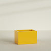 Granada Large Rectangle Fiberglass Planter - 36 in x 24 in x 24 in - Gloss Saffron - Gloss Saffron,36 in x 24 in x 24 in