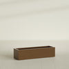 Cuba Large Long Rectangle Fiberglass Planter - 48 in x 14 in x 12 in - Metallic Bronze - Metallic Bronze,48 in x 14 in x 12 in