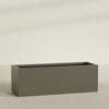 Granada Extra Large Long Rectangle Fiberglass Planter - 72 in x 24 in x 24 in - Matte Bronze - Matte Bronze,72 in x 24 in x 24 in