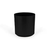 Small Round Metallic Plastic Planter - 16 in x 16 in x 16 in - Luster Black - Luster Black,16 in x 16 in x 16 in - Luster Black,16 in x 16 in x 16 in