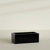 Torino Extra Large Wide Rectangle Fiberglass Planter - 48 in x 24 in x 18 in - Gloss Black - Gloss Black,48 in x 24 in x 18 in