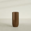 Saint Tropez Large Tall Round Fiberglass Planter - 20 in x 20 in x 43 in - Metallic Bronze - Metallic Bronze,20 in x 20 in x 43 in