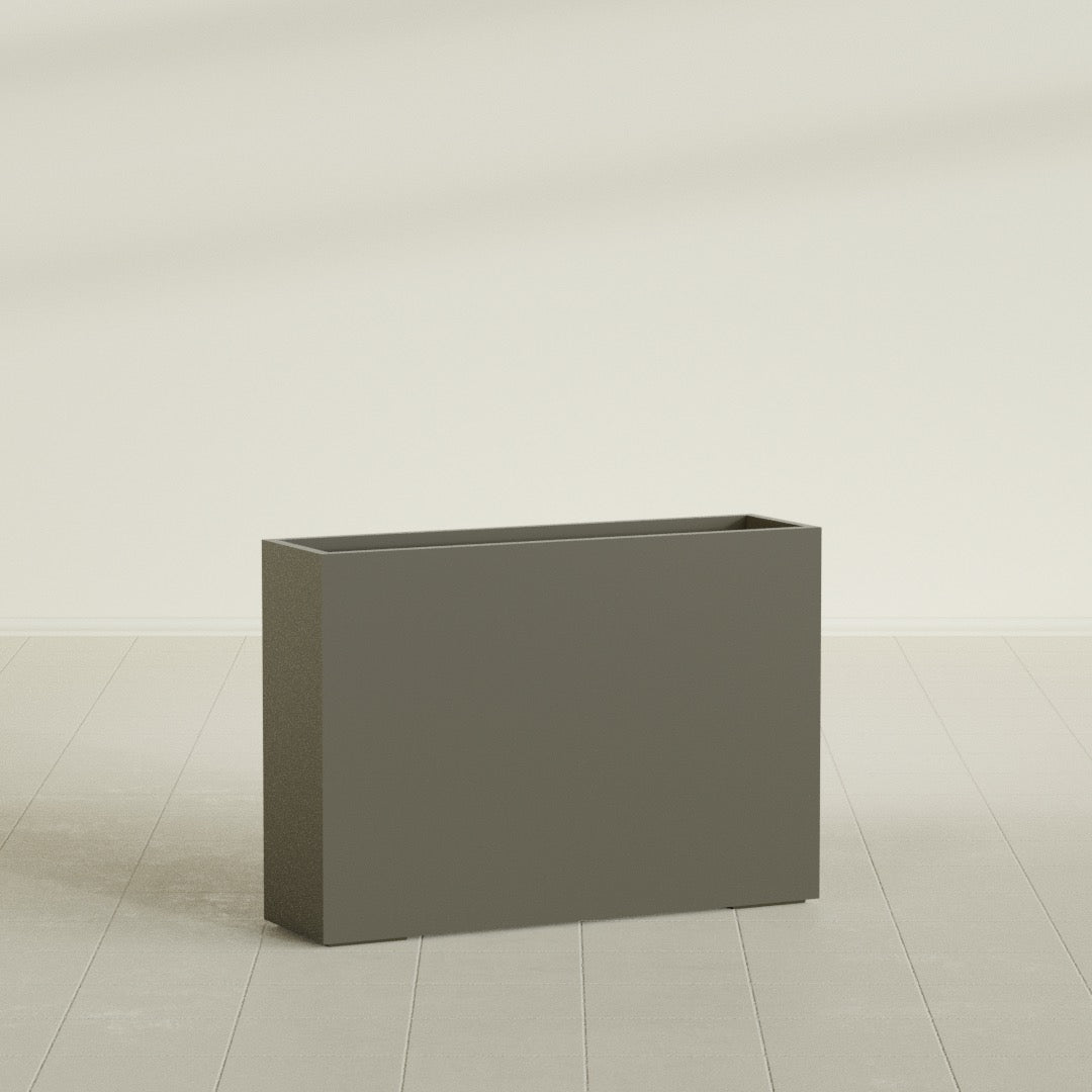 Perth Extra Large Long Rectangle Fiberglass Planter - 60 in x 16 in x 42 in - Matte Bronze - Matte Bronze,60 in x 16 in x 42 in