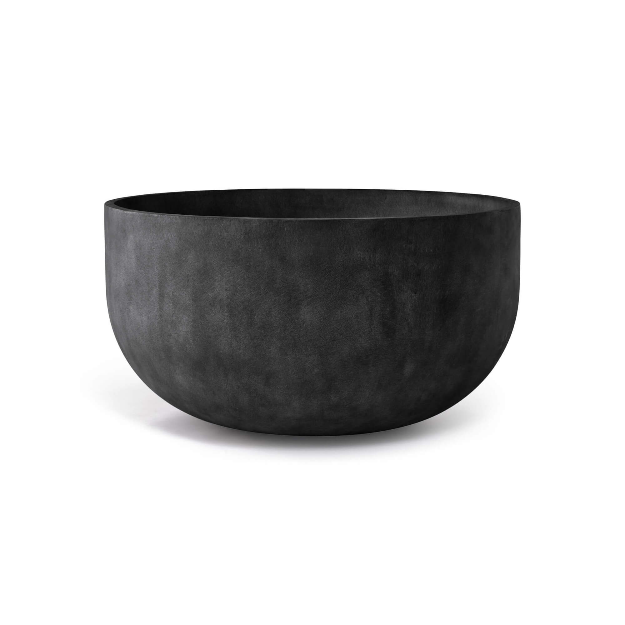 Roco - 24.4in diam. x 13in - Carbon Stone - Carbon Stone,24.4 in diam. x 13 in